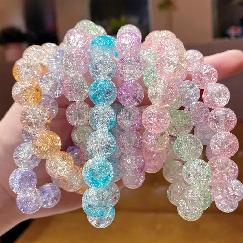 Gelang Ikatan yang mengikat dengan manik-manik Sahabat karib siswa Gantungan kaca kristal Bracelets