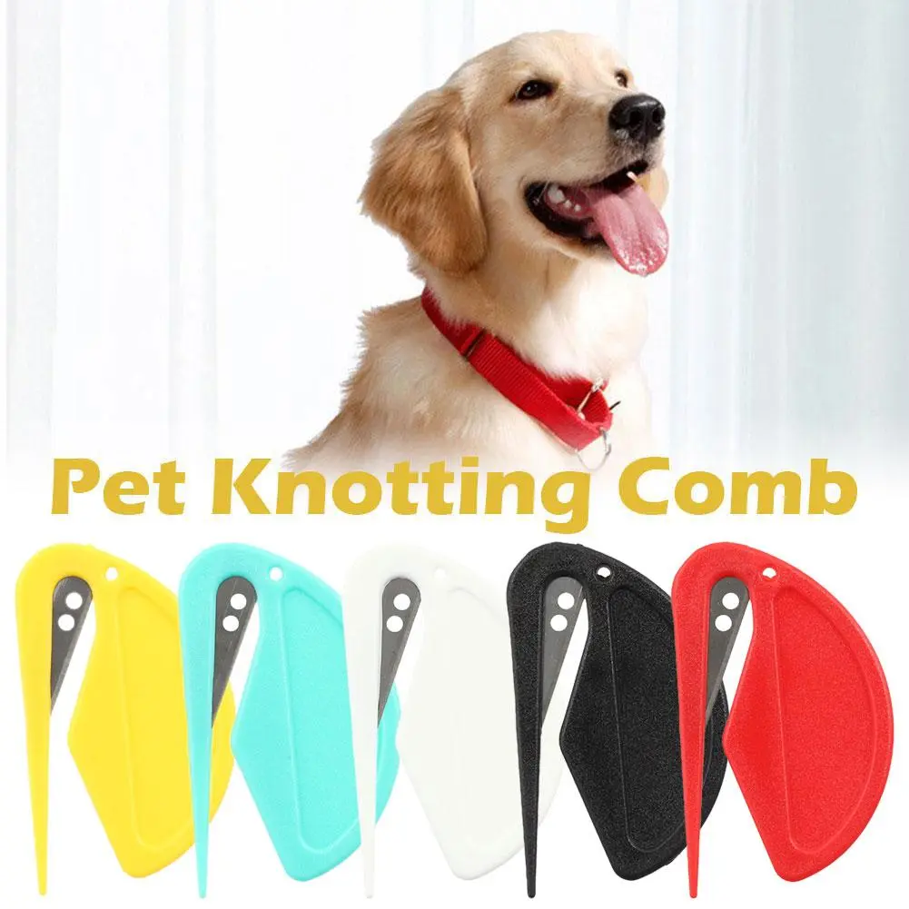 1pcs Pet Knotting Comb Cat Dog Hair Remover Brush Pet Hair Tool Knotted Grooming G4U5