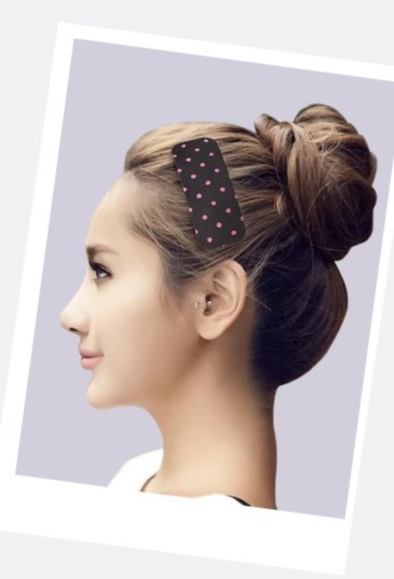Product Introduction of AIDA 2pcs Nylon Magic Front Hair Fringe Stick Bang Holder pad Makeup Pad Wash Grip Velcro Pelekat Rambut Comel 24