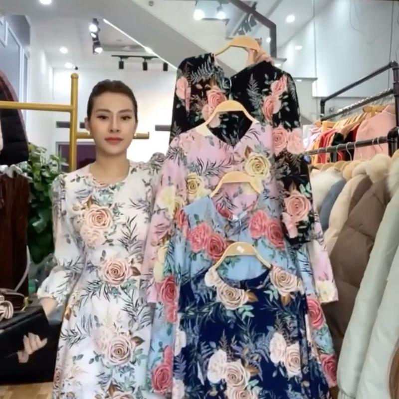 [40-50kg]VÁY THIẾT KẾ THỜI TRANG CAO CẤP MỚI CHO MẸ, CHẤT LỤA HÀN MÁT MỊN DỄ CHỊU THOẢI MÁI CHO MẸ TỰ TIN KHI MẶC 3