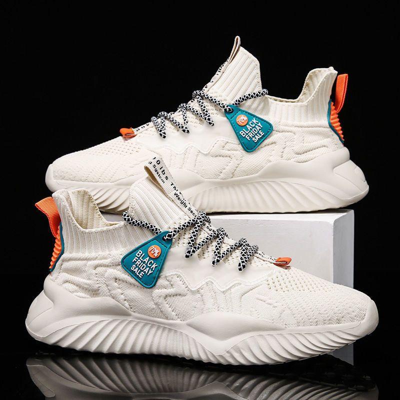 Men's Shoes Summer Breathable Sneakers Korean Style Trendy Men's Casual Shoes Versatile Mesh Coconut Shoes Old Beijing Cloth Shoes 1