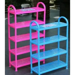 Rak sepatu/sandal/rak plastik serbaguna murah susun 5