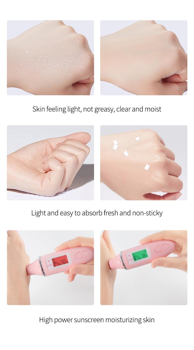 Product Introduction of Summer Waterproof Sunscreen Spray Brightening Refreshing Non-Greasy Sunscreen 50 Times Sunscreen Spray Skincare Facial Skin Repair 10