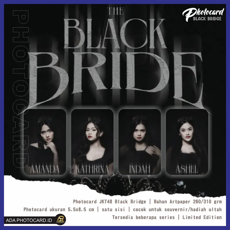 Photocard JKT48 The Black Bride isi 50 Pcs (Bonus Stiker dan Inner Slevee) Unofficial/fanmade 4