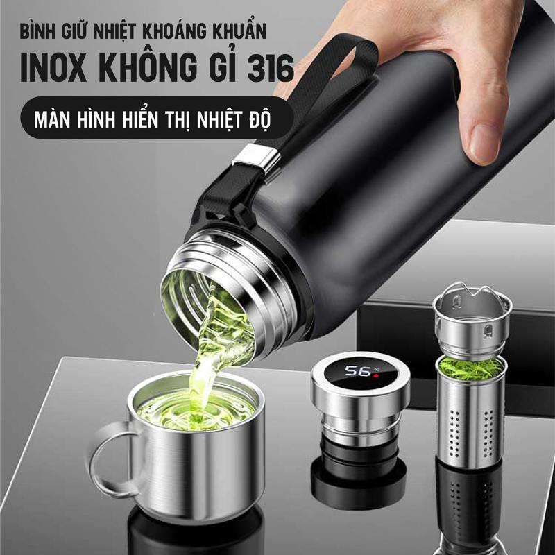 Bình giữ nhiệt 48h NIUMI inox 316 có nắp chống tràn giữ nhiệt lâu dễ dàng sử dụng