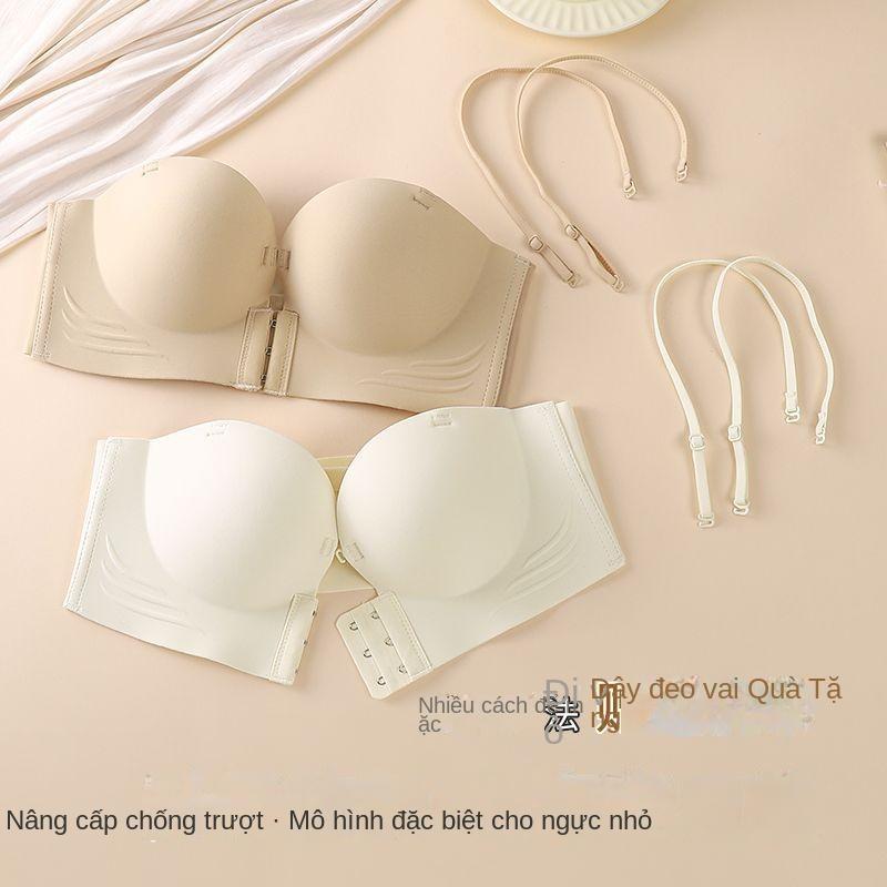 Đồ Lót Nữ, Áo Ngực Cài Trước, Không Gọng, Thích Hợp Cho Váy Hai Mảnh, Chống Trượt, Không Dây, Áo Ngực Gợi Cảm, Nâng Ngực, Cỡ Nhỏ 5