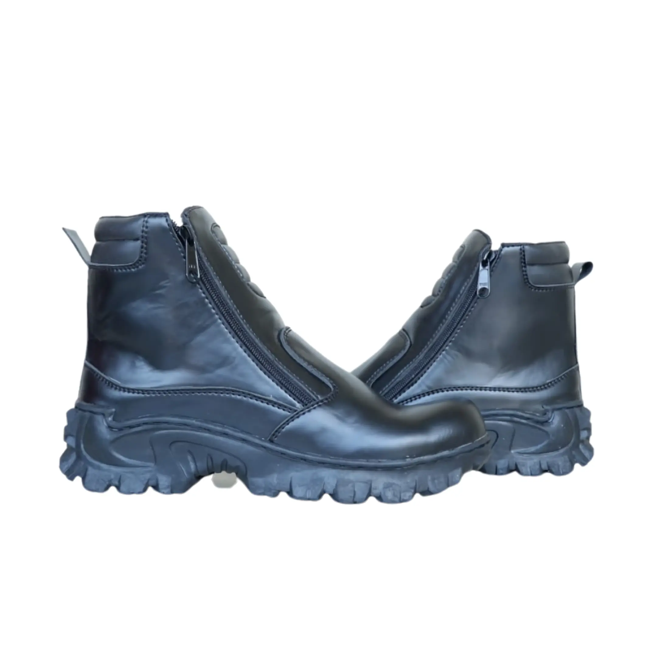 Sepatu pria ujung besi safety Hitam