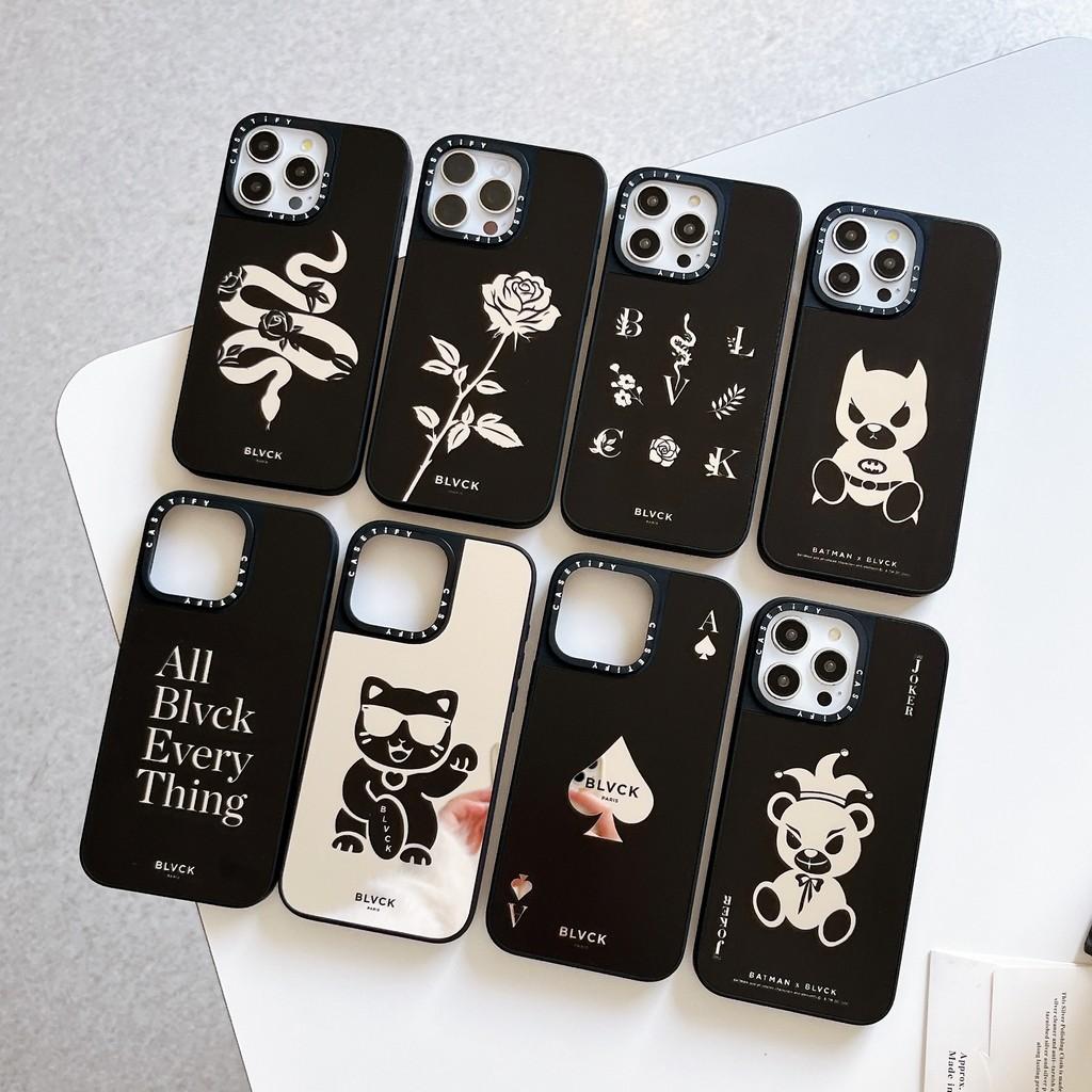 BLVCK Ace Spades Joker Bear Casetify Mirror Phone Case Suitable