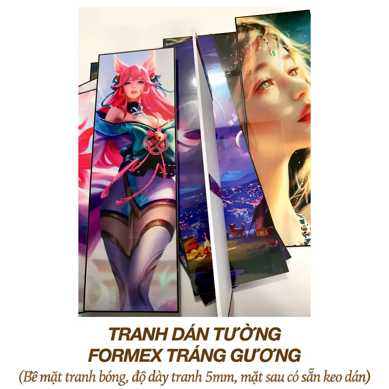 Tranh Dán Tường 'AOV - LIÊN QUÂN' Formex Tráng Gương - Decor Gaming - Liên Quân Mobile  - Bộ 3 6