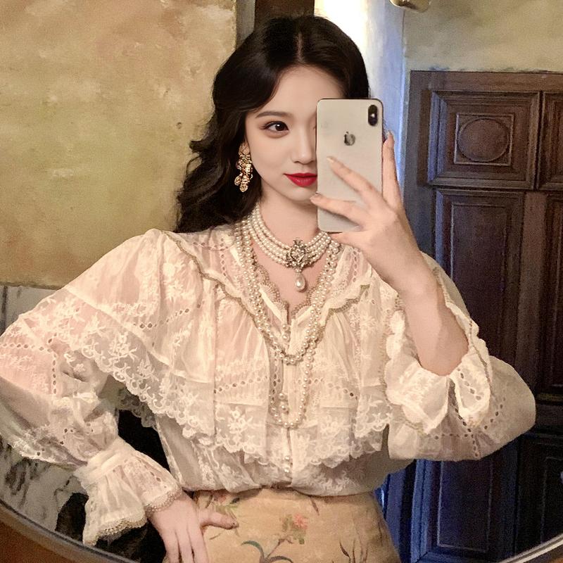 Product Introduction of [55% Repurchase Rate] 2025 French Pure Desire Hollow-out Lace Tops Women's Summer Design Sense Slim Fit Hot Girl Inner Wear High Waist Short 6