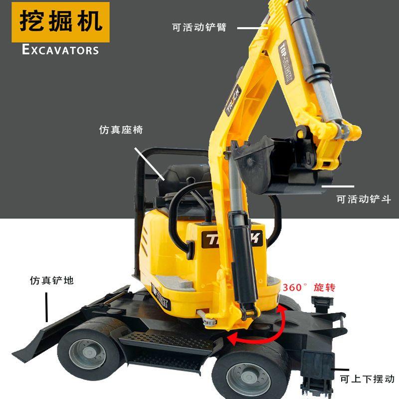 Product Introduction of Xe Đồ Chơi Máy Xúc Khổng Lồ, Bộ Đồ Chơi Xe Kỹ Thuật Cho Trẻ Em, Mô Hình Xe Bé Trai Và Bé Gái, Chuyển Động Quán Tính, Thích Hợp Cho Đồ Chơi Bãi Biển, Năm 2025 6