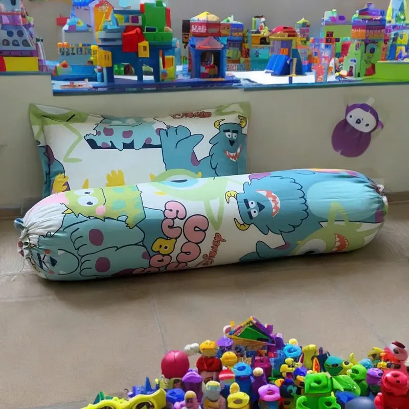 Vỏ gối ôm kích thước 35x100cm cotton poly , vỏ gối ôm họa tiết xinh 5