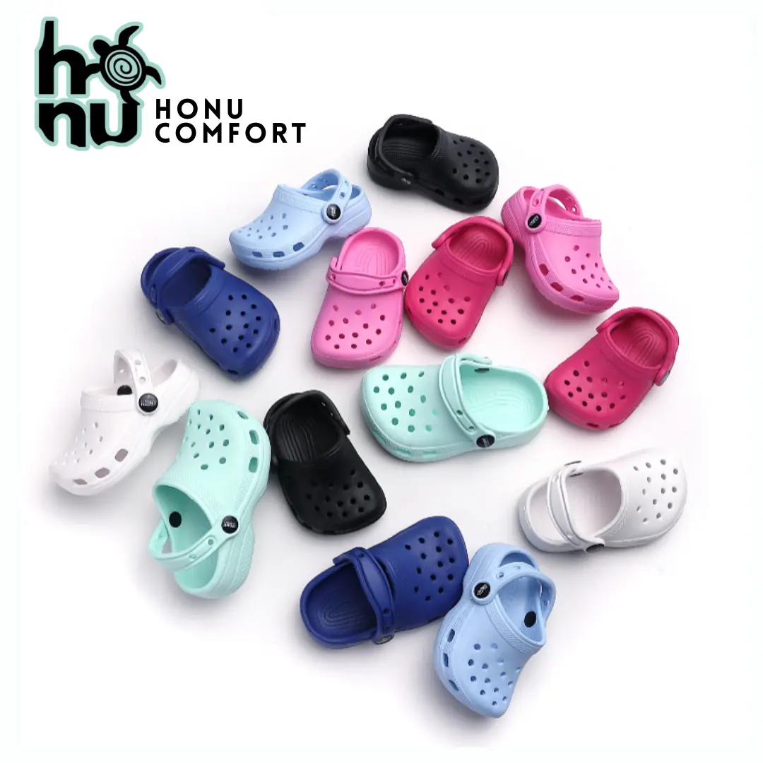 HONU OFFICIAL COMFORT CLOGS FOR KIDS CASUAL WEAR COMFORTABLE AND LIGHTWEIGHT