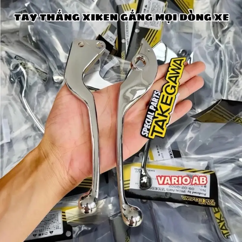 Tay thắng Inox Xiken gắn Vario, AB, Vision, Winner, Ex 150, Satria, Fuled, Wave đĩa, Wave đùm, Sirius