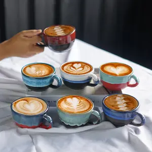 Naruna - Cappucino Cup Cangkir keramik handle cappucino bisa untuk restaurant dan caffe