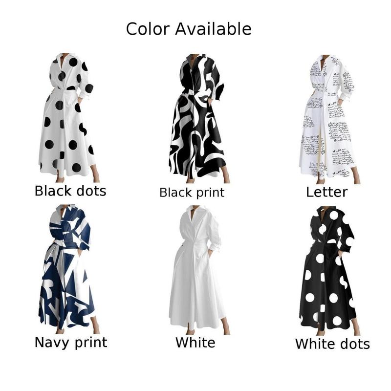 Product Introduction of Elegant Maxi Dress for Women Long Sleeve V-Neck Casual Party Dress With Pocket 0