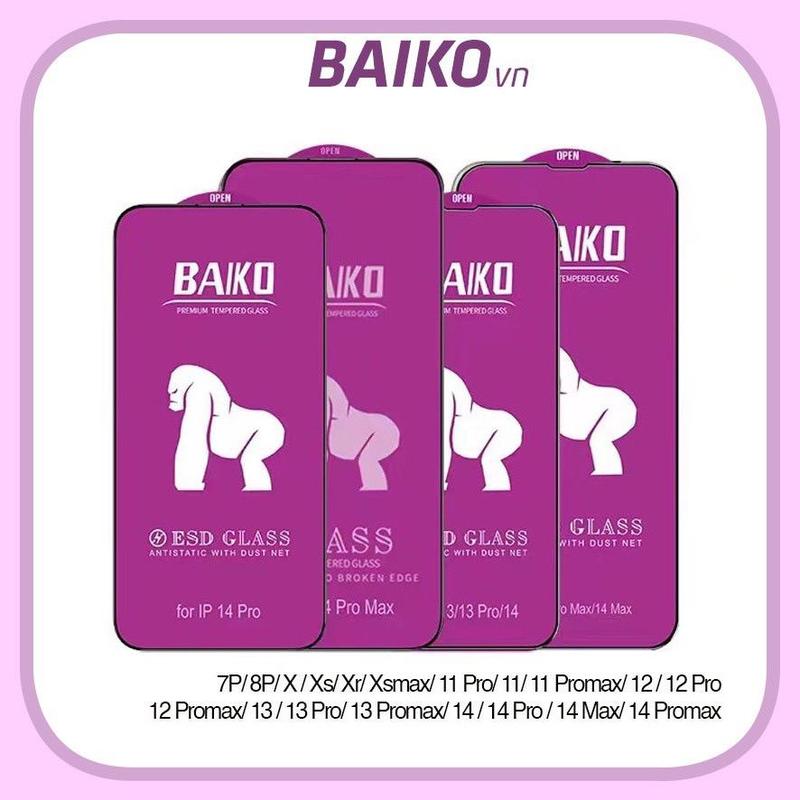Product Introduction of Kính Cường Lực BAIKO Tím IP x xr xs max 6 7 8 11 12 13 14 pro max Loại 1 Chống Bám Vân Tay Tốt 1