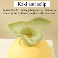 Gambar AimayaPet-3 Warna Pet Bowl Neck Protection Tempat Makan Kucing Tinggi Tempat Minum Kucing Anti Semut Neck Protection Mangkuk Hewan Peliharaan Berbentuk Bunga - green dari FluffyHQ Kab. Tangerang 4 Tokopedia