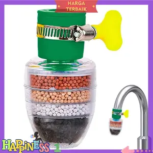 Filter Kran Air Batu Saringan 4 LAYER Water Rumah Sambungan Pipa wastafel Universal