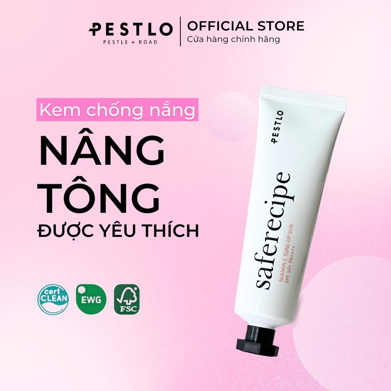 Kem chống nắng nâng tông PESTLO Niamin C Tone Up Sun SPF50+ PA++++ kcn  pestlo