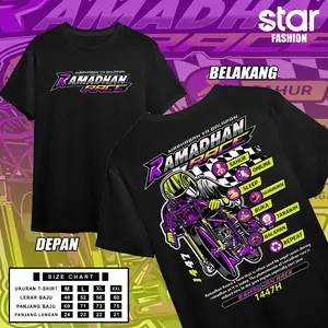 Kaos Ramadhan Race 2026 Marhaban Ya Balapan Drag Bike Baju Ramadan Race Repeat Racing Motor Herex Tshirt Otomotif