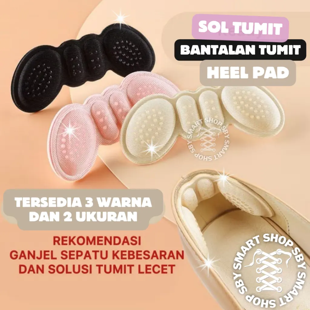 (SOL TUMIT) Sol Tumit Heel Pad Bantalan Tumit Anti Lecet Pelindung Tumit Bentuk Wing