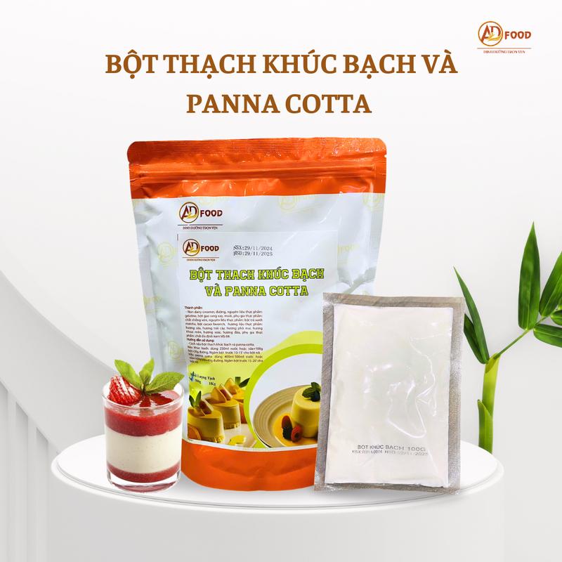 100G bột nấu thạch khúc bạch và panna cotta thơm ngon đơn giản tại nhà