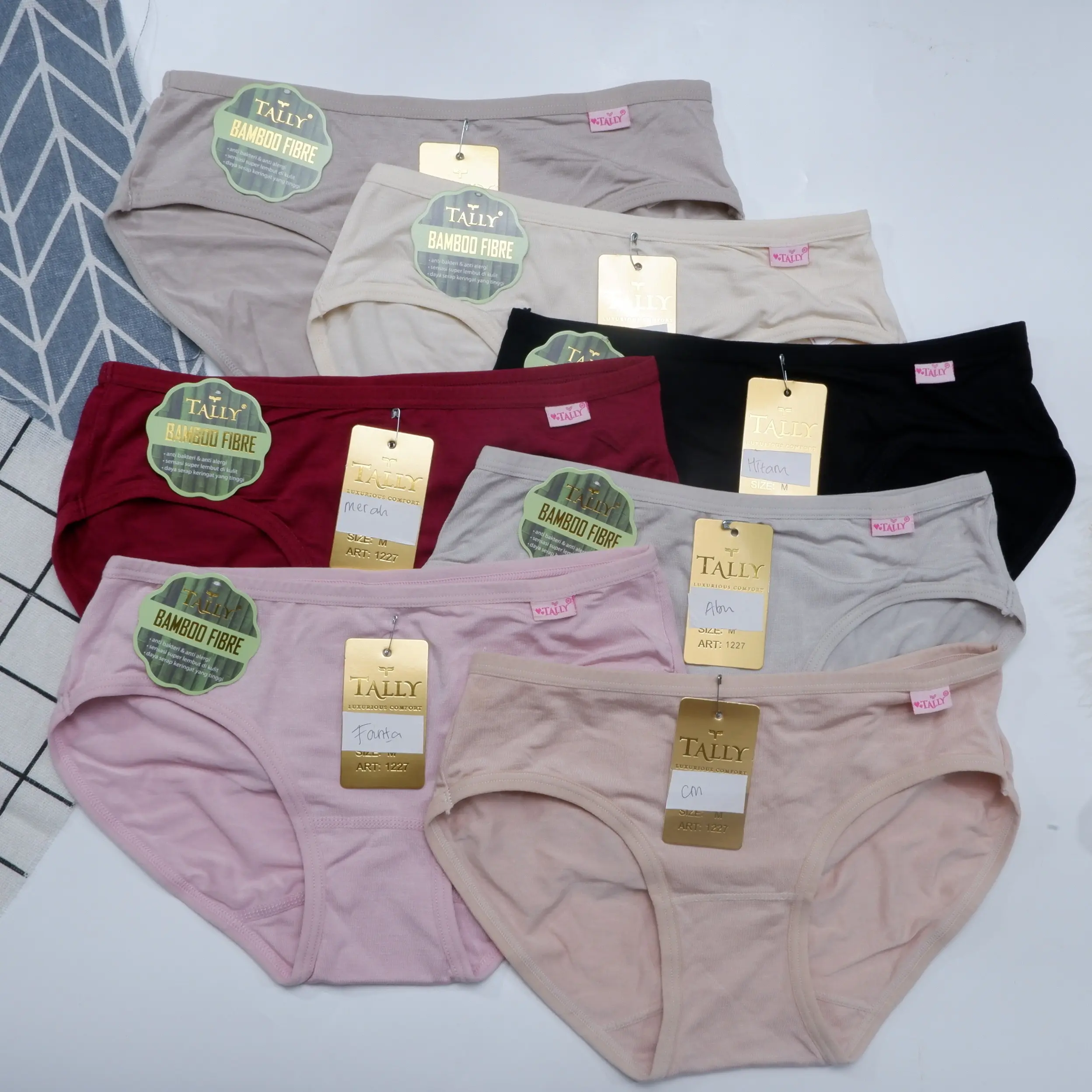 Tally Cd Celana Dalam 1227 | Size Fit To M-Xxl | Bahan Katun Bamboo | Model Low Waist
