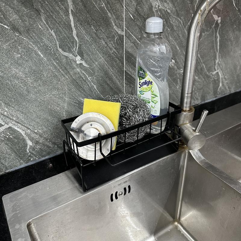 Kệ đựng đồ rửa chén bát, giá để giẻ rửa chén có khay hứng nước giúp khô ráo