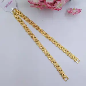 JA04 Gelang tangan rantai Ulirr permata anti luntur perhiasan terbaru