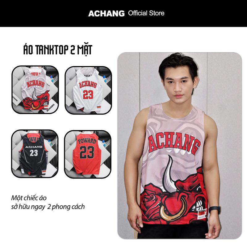 Áo tanktop 2 mặt nam nữ oversize FORWARD, áo ba lỗ thoáng mát