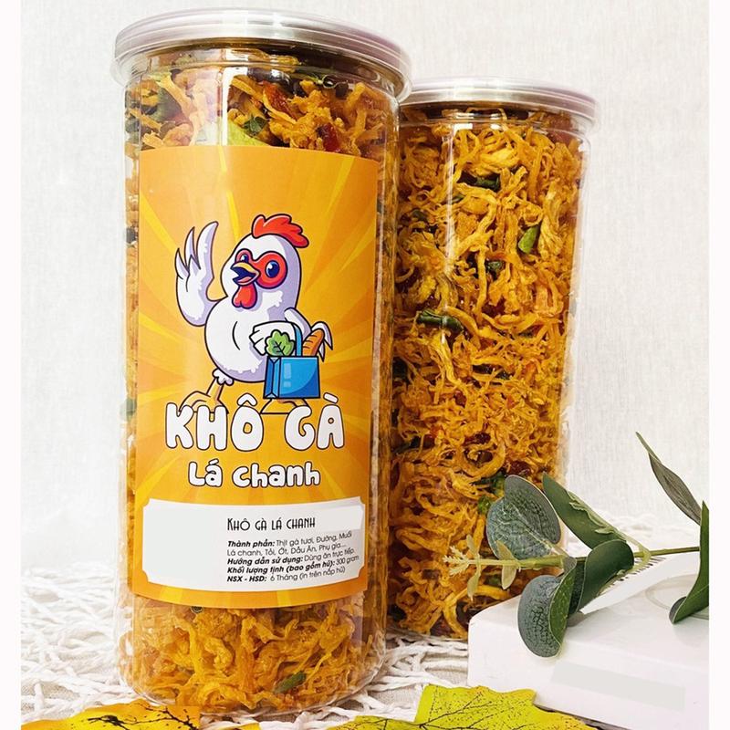 [ 300g ] Khô Gà Lá Chanh - THƠM NGON ĐẬM VỊ - MỀM - CAY