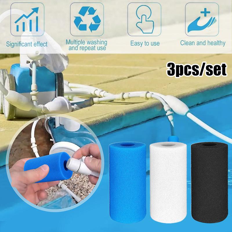 Product Introduction of 3pcs Filter Sponge For Intex Type-A Foam Sponge Reusable Swimming Pool Filter Cartridge Washable 20.0*10.0*10.0cm 6