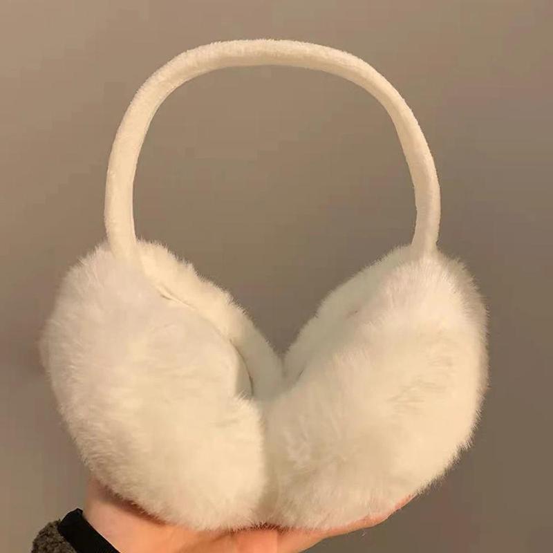 Product Introduction of Bịt Tai, Thời Trang, Mùa Thu Đông, Dành Cho Phụ Nữ Và Nam Giới, Ấm Áp Và Dễ Thương, Nhồi Bông, Màu Trơn Bảo Vệ Lạnh, Có Thể Gập Lại, Bịt Tai, Che Tai 6