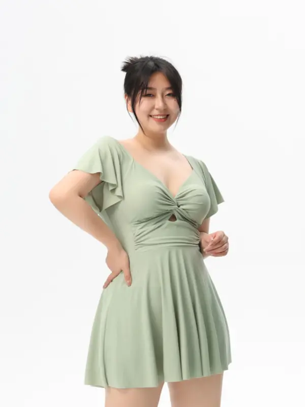 Bikini đi biển bigsize Tuvada, đồ bơi nữ 1 mảnh co giãn tốt, che bụng có đệm mút - BBS113 6