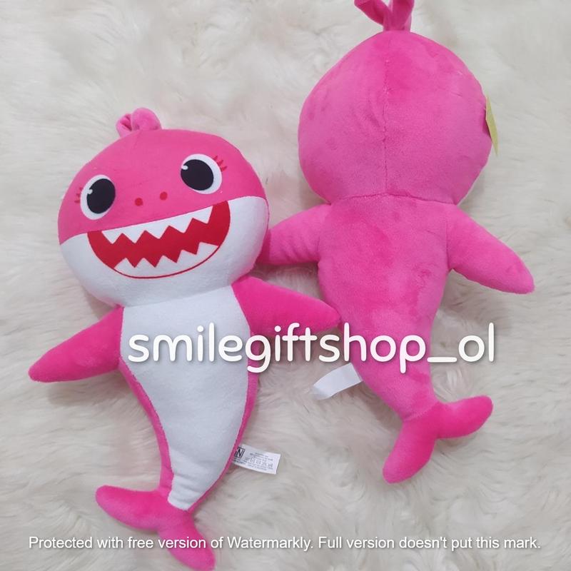 Boneka Plush Toys Anak Perempuan Laki Laki Bayi Baby Shark Pinkfong Bunyi Krincing Warna Warni Unofficial 8
