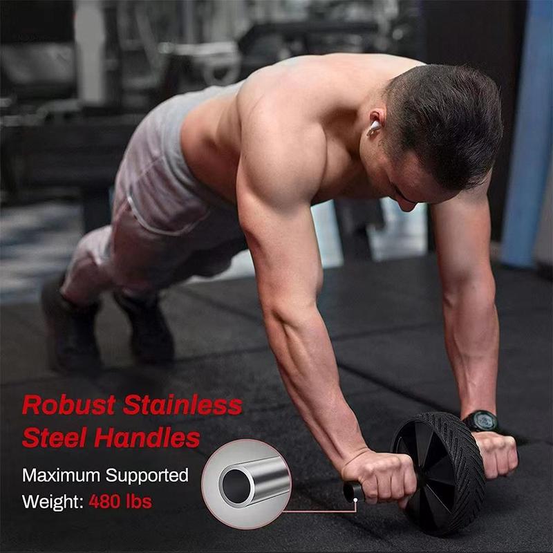 Ab Roller Wheel with Non-slip Handle, Portable Ab Workout Equipment, Home Gym Fitness Equipment, Exercise Wheel for Men & Women, Gymtok 2
