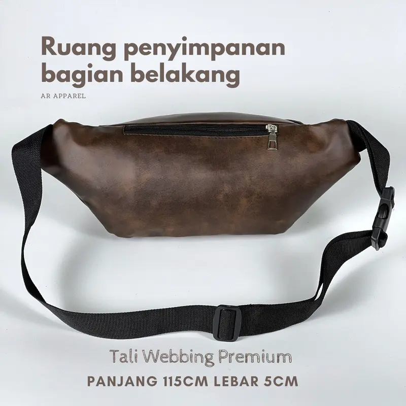 Tas Selempang Pria AR APPAREL Distro Compact Waistbag Slingbag Waterproof Tas Pinggang Cowok 7