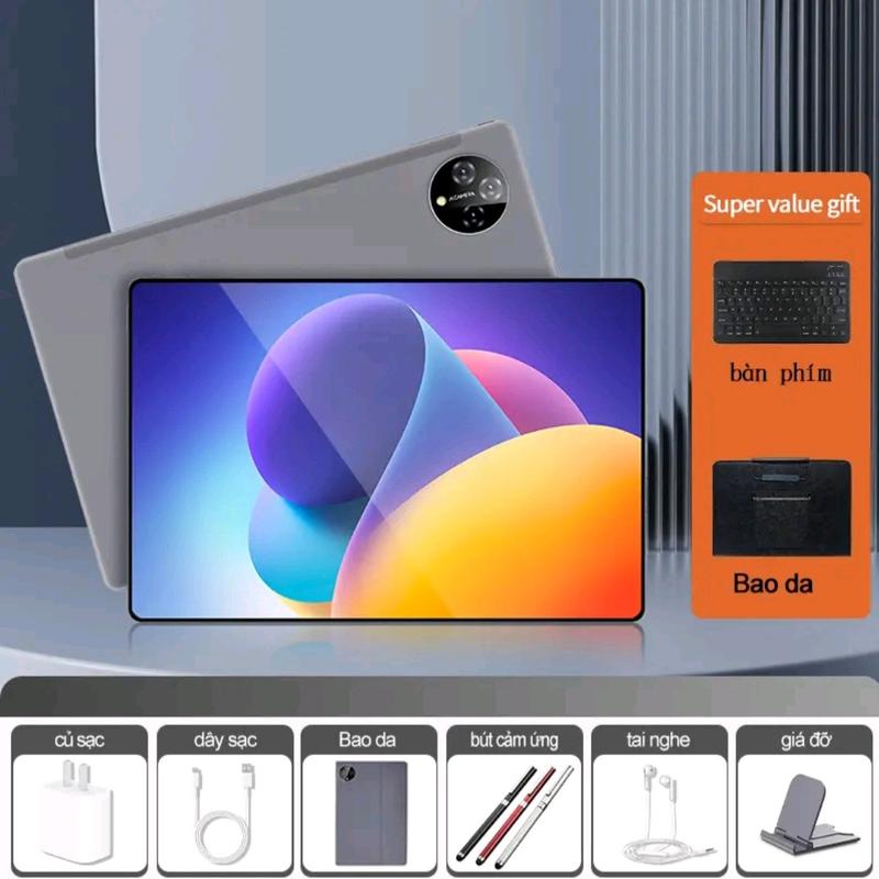 Máy tính bảng H13 Pro giá rẻ kèm 8 món phụ kiện HĐH android 2 sim học tập xem phim nghe nhạc giải trí COD 10.3 inch