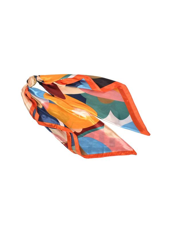 Women's Elegant All Over Floral Print Square Scarf, Fashionable Colorful Bandana For Daily Wear, Versatile Scarf For Women, Girlfriend Gifts 3