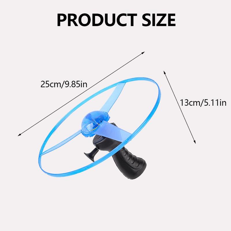 Product Introduction of LED Lighting Frisbee Propeller Helicopter Toy Pull String Flying Saucer UFO Children's Outdoor Luminous Toy 19