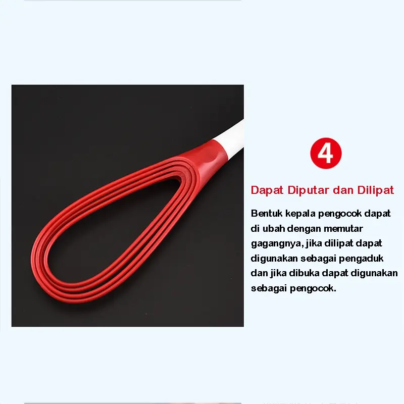 PPG_Pengocok Dan Pengaduk Telur Manual Egg Whisker Silikon Bisa Dilipat Eggs Beater Manual Alat Dapur 4
