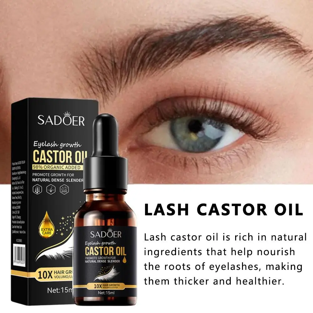 SADOER Eyelash Castor Oil Eyelash Dense Essence Liquid T8K7