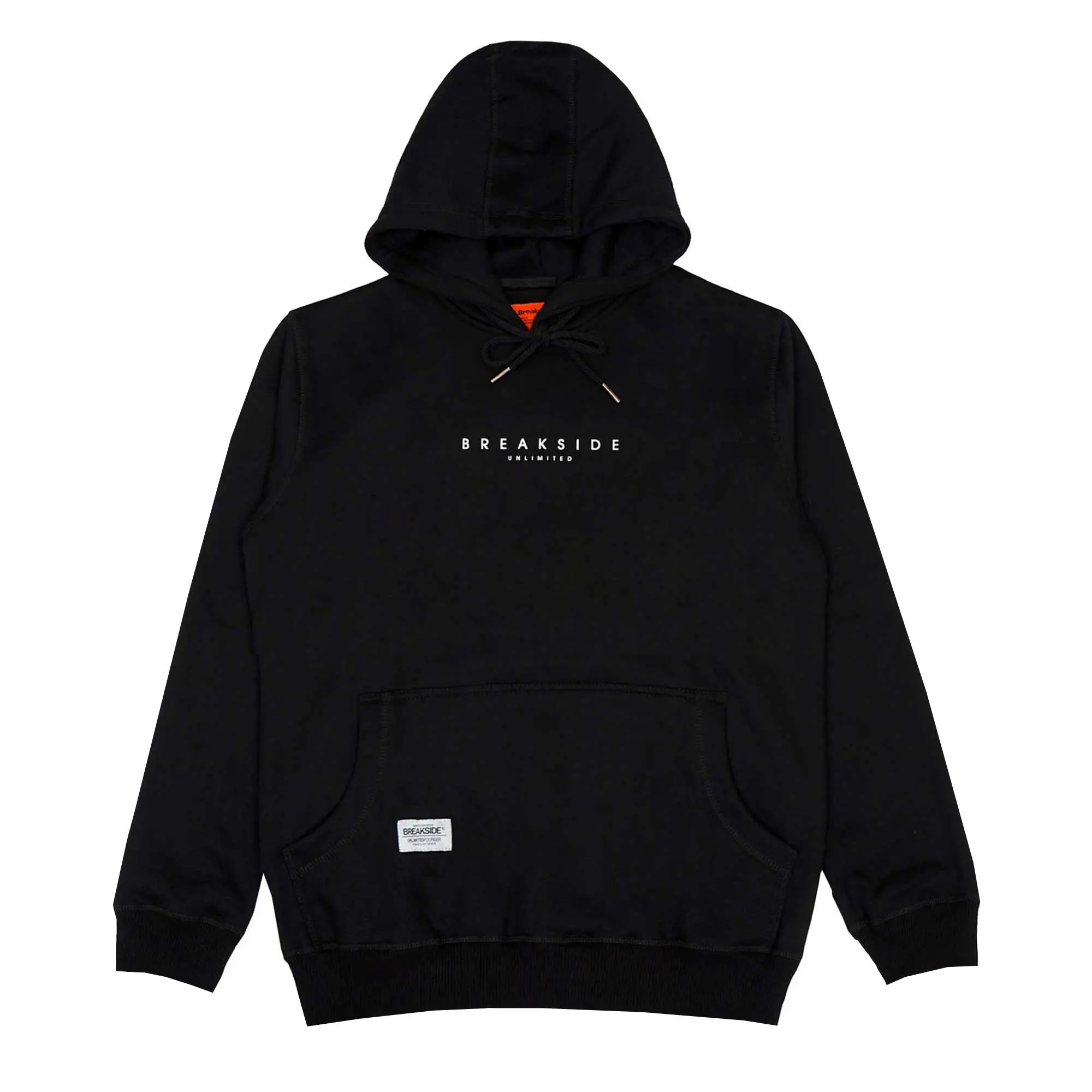 Breakside Hoodie Mythology - Black Sweater Pria Fleece