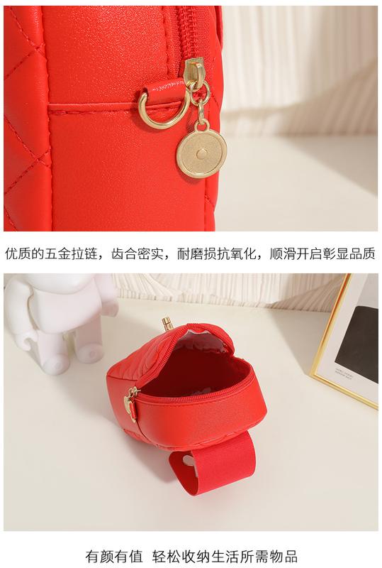 Product Introduction of Ladies Phone Bag High-Grade Special-Interest Design Embroidered Rhombus Rabbit Lock Shoulder Messenger Bag 21