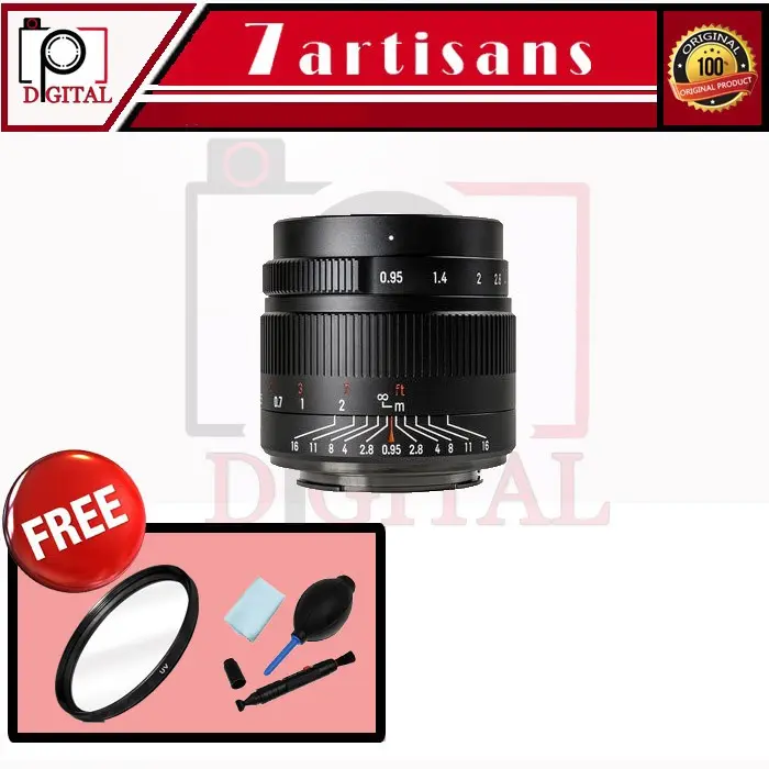 Lensa 7Artisans 55mm f1.4 Mark II Lens for Fujifilm X 7 Artisan Manual