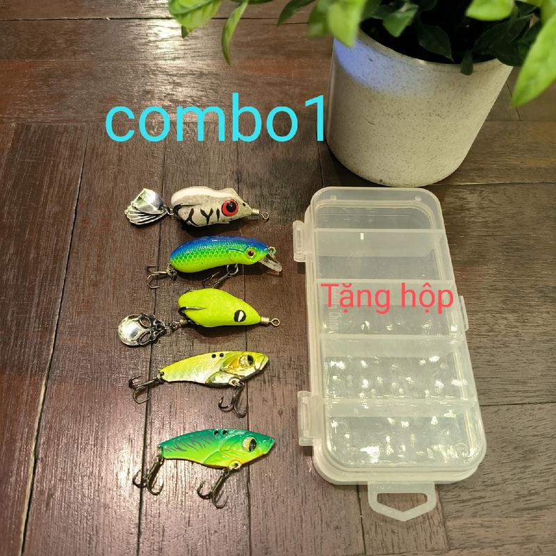 combo câu lure các loại mồi câu cá lóc nheo chẽm trê