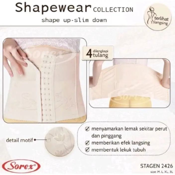 Stagen korset Sorex 2426 shapewear kait bermotif