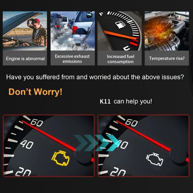 OBD2 Scanner, Wireless OBD2 Car Diagnostic Scanner, Car Fault Code Reader, Professional Car Diagnostic Tool for Android, iOS & Windows 7