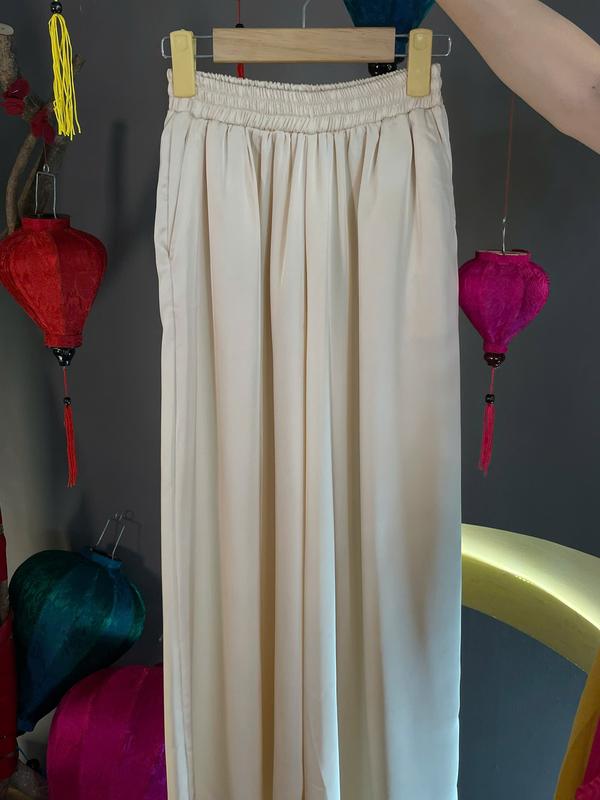 QUẦN LỤA NỮ DÁNG SUÔNG, CHẤT LIỆU TÔ CHÂU - FREE SIZE 1
